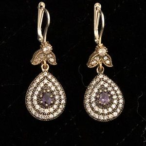 Turkish Handmade- Amethyst Topaz earring
